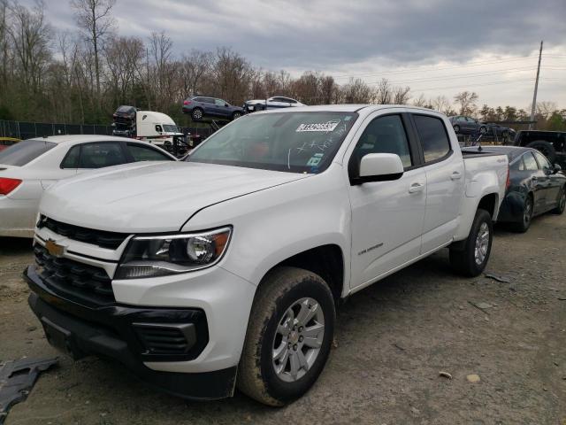 1GCGTCEN7M1269835 - 2021 CHEVROLET COLORADO LT WHITE photo 1