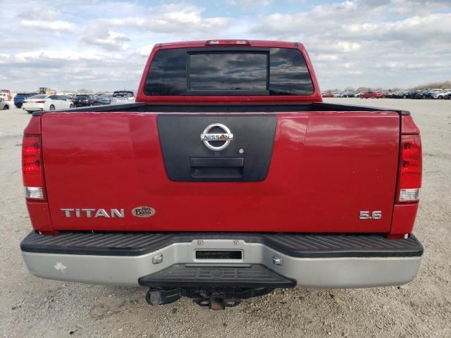 1N6AA07A15N517430 - 2005 NISSAN TITAN XE RED photo 6