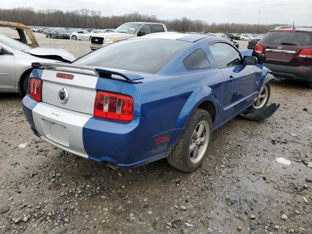 1ZVHT82HX75267572 - 2007 FORD MUSTANG GT BLUE photo 3
