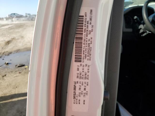 3C6JD6DKXCG128258 - 2012 DODGE RAM 1500 ST WHITE photo 12