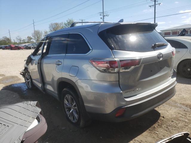 5TDJKRFH3FS187790 - 2015 TOYOTA HIGHLANDER XLE SILVER photo 2