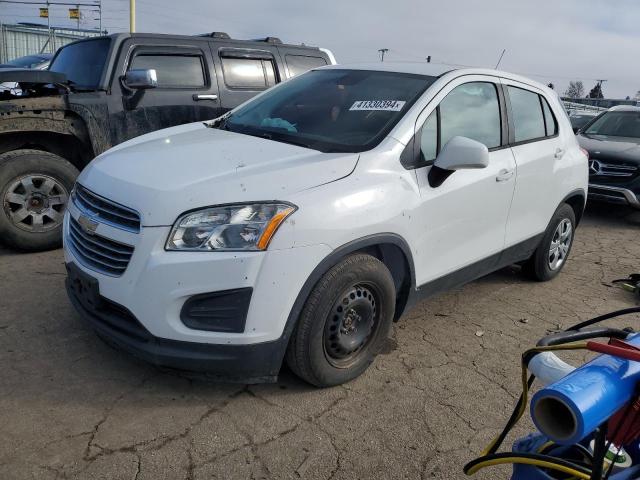 3GNCJKSB1KL164858 - 2019 CHEVROLET TRAX LS WHITE photo 1