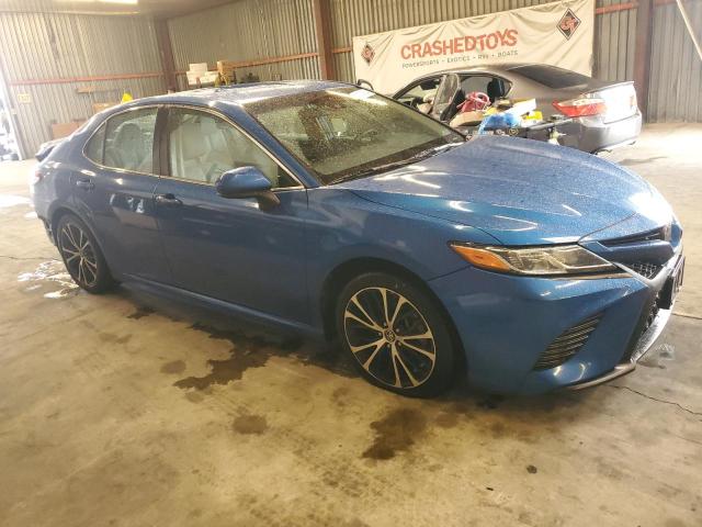 4T1B11HK1JU007191 - 2018 TOYOTA CAMRY L BLUE photo 4