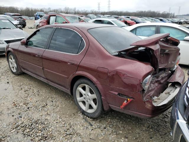 JN1DA31D63T515057 - 2003 NISSAN MAXIMA GLE MAROON photo 2