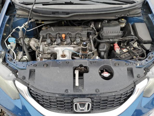 19XFB2F90EE212790 - 2014 HONDA CIVIC EXL ლურჯი ფოტო 11