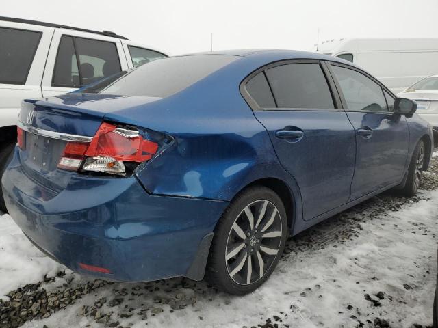 19XFB2F90EE212790 - 2014 HONDA CIVIC EXL ლურჯი ფოტო 3