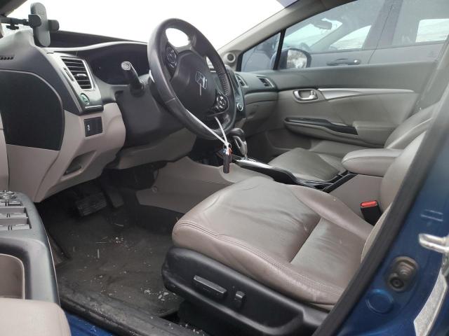 19XFB2F90EE212790 - 2014 HONDA CIVIC EXL ლურჯი ფოტო 7