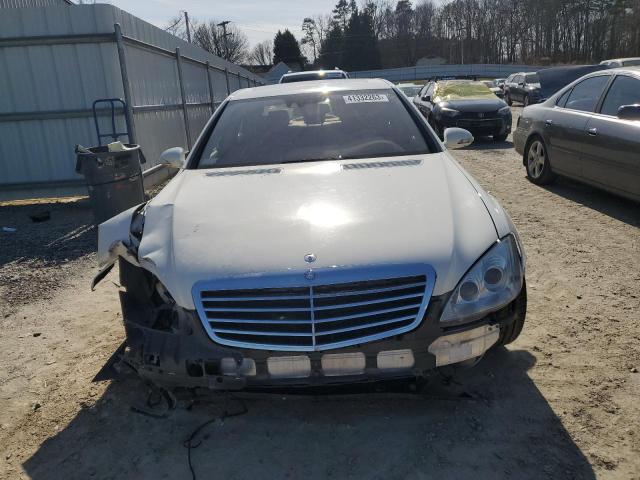 WDDNG71X17A084524 - 2007 MERCEDES-BENZ S 550 WHITE photo 5