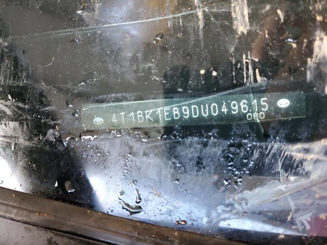 4T1BK1EB9DU049615 - 2013 TOYOTA AVALON BASE 勃艮第红 照片 13