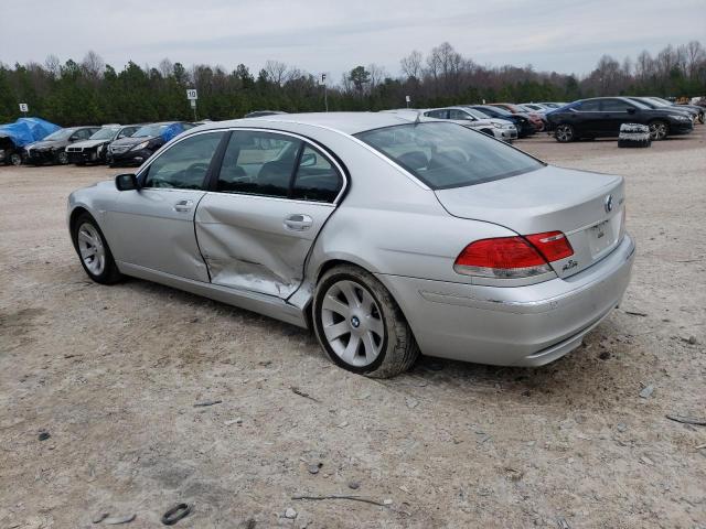 WBAHN83588DT77526 - 2008 BMW 750 LI SILVER photo 2