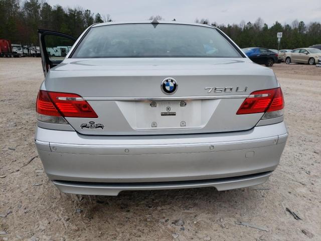 WBAHN83588DT77526 - 2008 BMW 750 LI SILVER photo 6