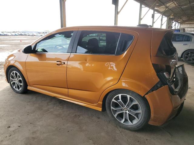 1G1JD6SH3H4161289 - 2017 CHEVROLET SONIC LT ORANGE photo 2