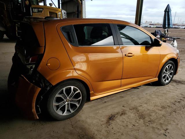 1G1JD6SH3H4161289 - 2017 CHEVROLET SONIC LT ORANGE photo 3