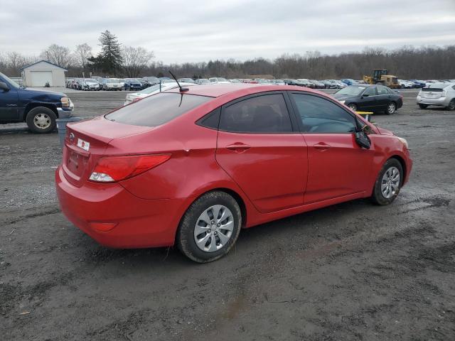 KMHCT4AE0GU963260 - 2016 HYUNDAI ACCENT SE RED photo 3