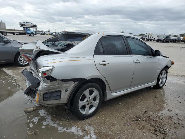 5YFBU4EE1CP009437 - 2012 TOYOTA COROLLA BASE SILVER photo 3