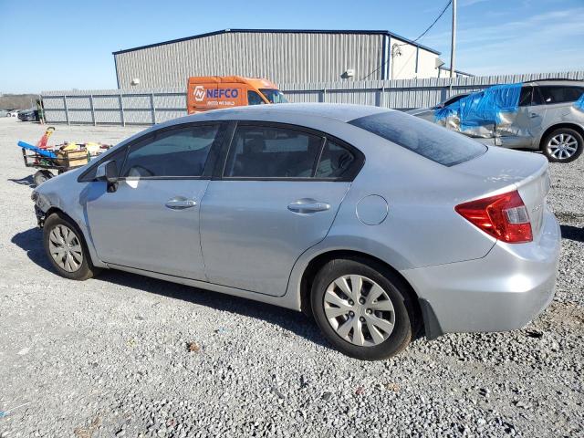 19XFB2F52CE098446 - 2012 HONDA CIVIC LX SILVER photo 2