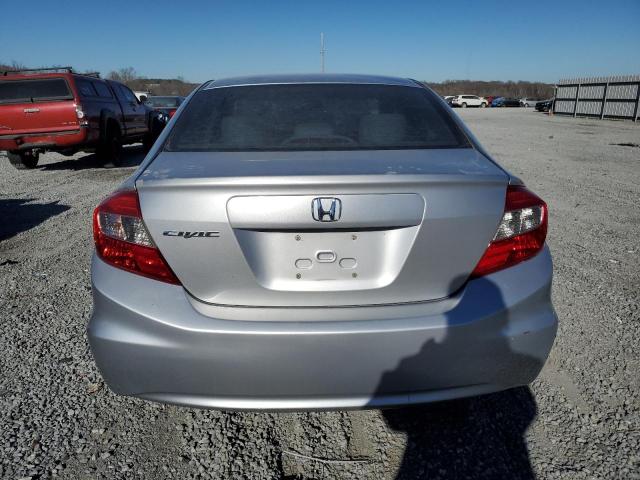 19XFB2F52CE098446 - 2012 HONDA CIVIC LX SILVER photo 6