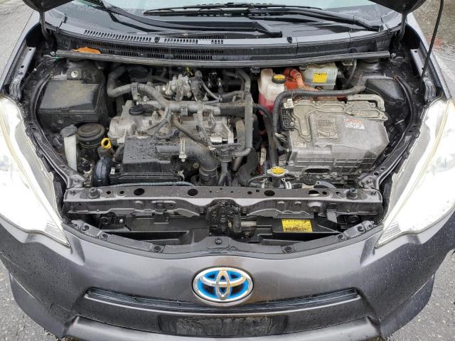 JTDKDTB38E1573607 - 2014 TOYOTA PRIUS C GRAY photo 11