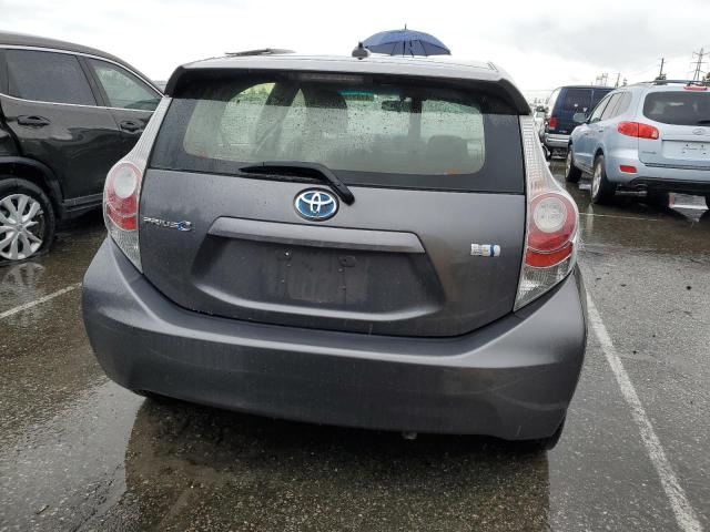 JTDKDTB38E1573607 - 2014 TOYOTA PRIUS C GRAY photo 6