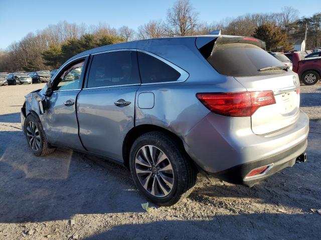 5FRYD4H4XGB023799 - 2016 ACURA MDX TECHNOLOGY SILVER photo 2