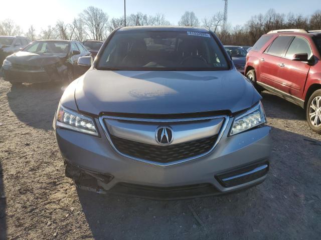5FRYD4H4XGB023799 - 2016 ACURA MDX TECHNOLOGY SILVER photo 5