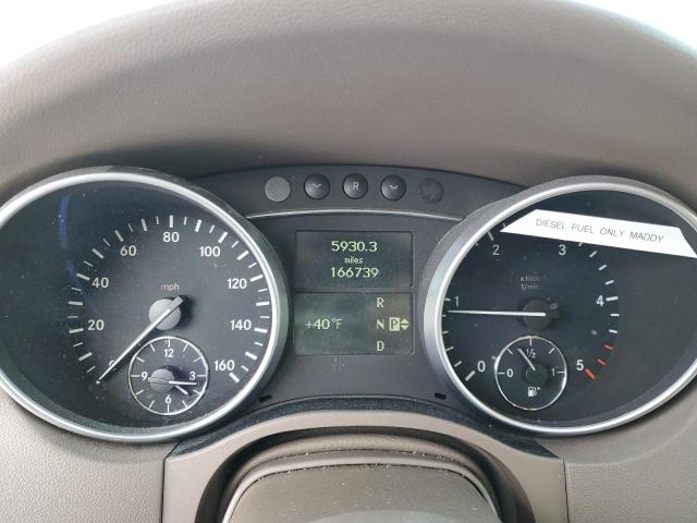 4JGBB22E87A209655 - 2007 MERCEDES-BENZ ML 320 CDI WHITE photo 9