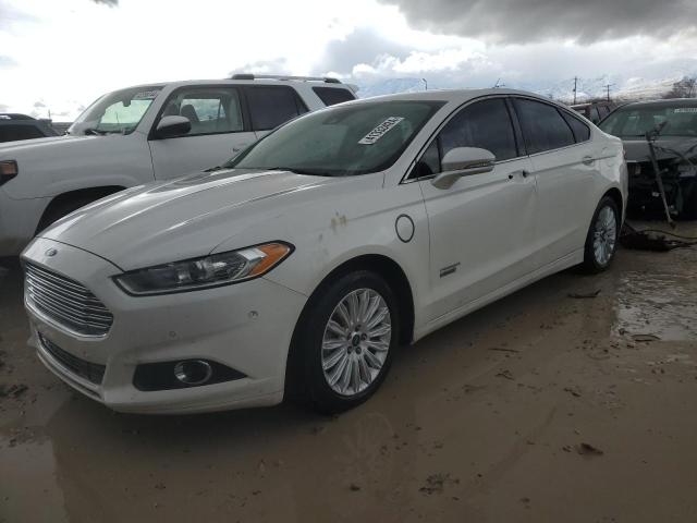 3FA6P0SU0ER227952 - 2014 FORD FUSION TITANIUM PHEV WHITE photo 1