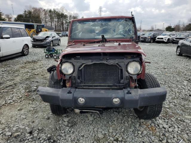 1J4HA5H17AL197527 - 2010 JEEP WRANGLER U SAHARA BURGUNDY photo 5