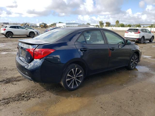 5YFBURHE7KP895335 - 2019 TOYOTA COROLLA L BLUE photo 3