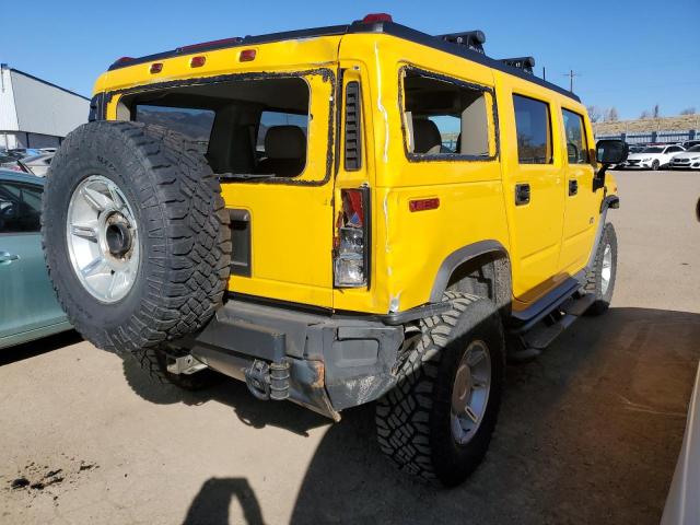 5GRGN23U03H136028 - 2003 HUMMER H2 YELLOW photo 3