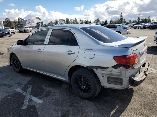 1NXBU40E69Z015426 - 2009 TOYOTA COROLLA BASE SILVER photo 2