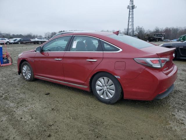 KMHE24L14GA016259 - 2016 HYUNDAI SONATA HYBRID RED photo 2