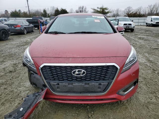 KMHE24L14GA016259 - 2016 HYUNDAI SONATA HYBRID RED photo 5