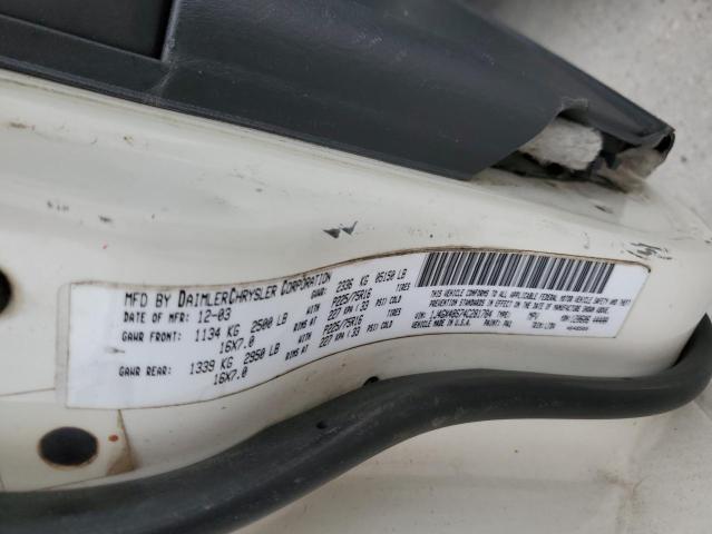 1J4GX48S74C281784 - 2004 JEEP GRAND CHER LAREDO Blanco foto 14