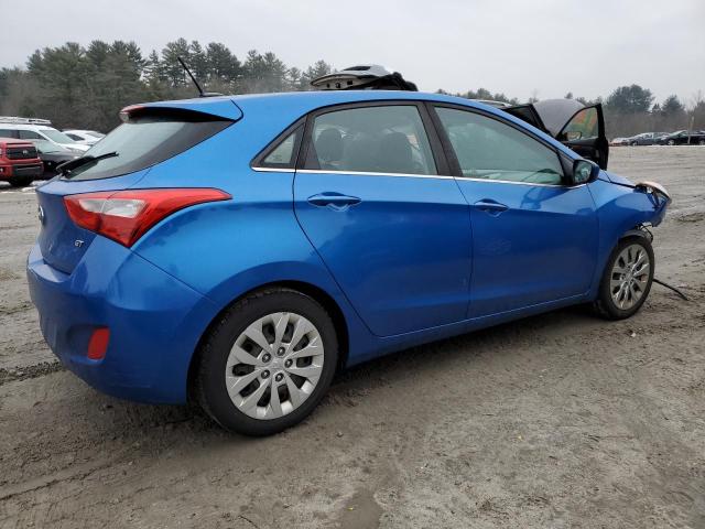 KMHD35LH9HU384075 - 2017 HYUNDAI ELANTRA GT BLUE photo 3