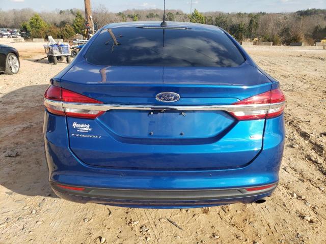 3FA6P0H79HR402964 - 2017 FORD FUSION SE BLUE photo 6