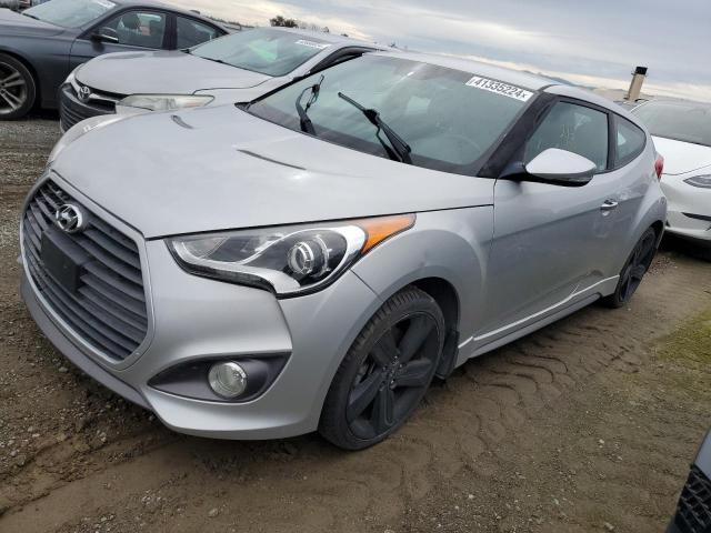 KMHTC6AE7DU177057 - 2013 HYUNDAI VELOSTER TURBO SILVER photo 1