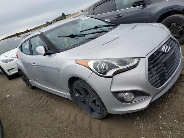 KMHTC6AE7DU177057 - 2013 HYUNDAI VELOSTER TURBO SILVER photo 4