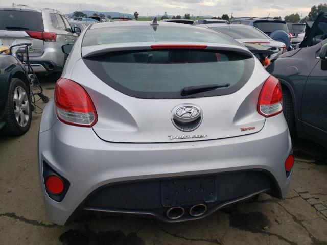 KMHTC6AE7DU177057 - 2013 HYUNDAI VELOSTER TURBO SILVER photo 6