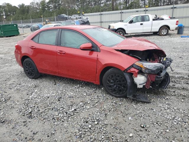 2T1BURHE4HC794617 - 2017 TOYOTA COROLLA L RED photo 4