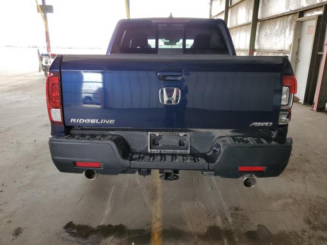 5FPYK3F57PB022291 - 2023 HONDA RIDGELINE RTL BLUE photo 6