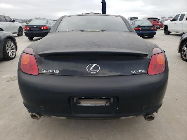 JTHFN48Y320031080 - 2002 LEXUS SC 430 BLACK photo 6