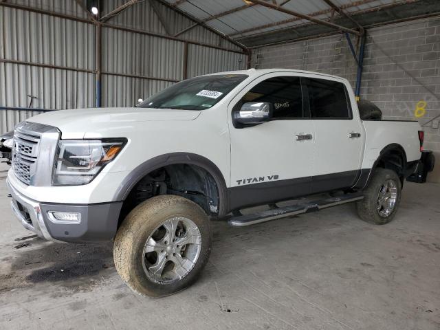 1N6AA1ED8LN504884 - 2020 NISSAN TITAN SV WHITE photo 1