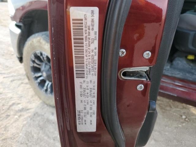 3C6UR5CL9GG236220 - 2016 RAM 2500 ST MAROON photo 12