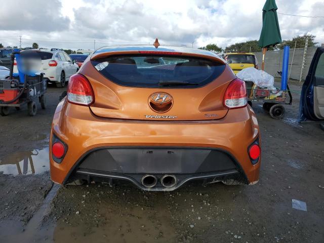 KMHTC6AE3GU292890 - 2016 HYUNDAI VELOSTER TURBO ORANGE photo 6