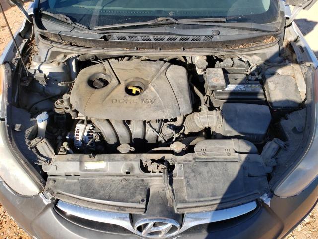 5NPDH4AE1CH151304 - 2012 HYUNDAI ELANTRA GLS SILVER photo 11