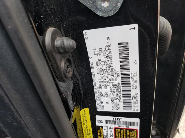 5TFRM5F19EX076582 - 2014 TOYOTA TUNDRA DOUBLE CAB SR/SR5 BLACK photo 12