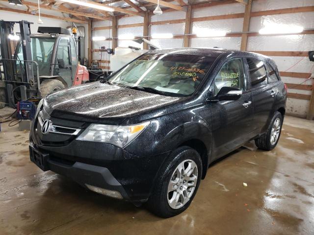 2HNYD28658H555040 - 2008 ACURA MDX TECHNOLOGY BLACK photo 1