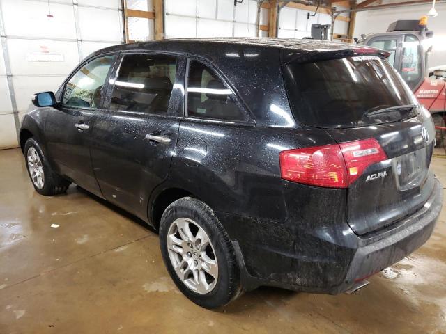 2HNYD28658H555040 - 2008 ACURA MDX TECHNOLOGY BLACK photo 2