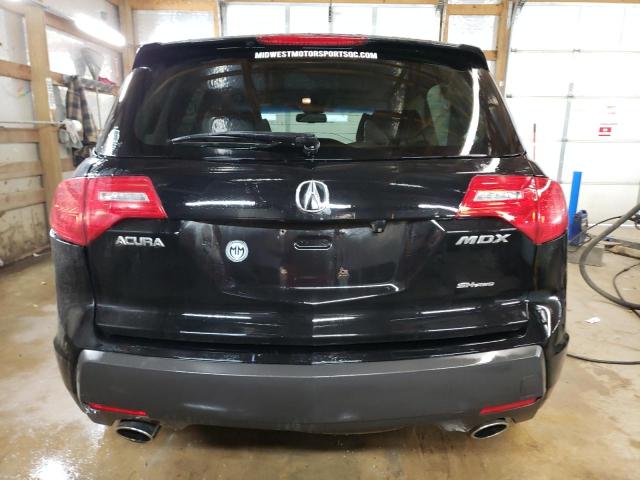 2HNYD28658H555040 - 2008 ACURA MDX TECHNOLOGY BLACK photo 6